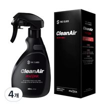 더클래스 클리네어 차량용 탈취제 400ml, 4개, 리얼로즈