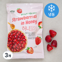 자연원 허니딸기 (냉동), 1kg, 3개