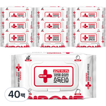 기본에 충실한 소독티슈 캡형 60p, 60매, 40팩