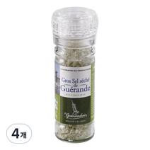 르게랑드 토판 그라인드 굵은 천일염, 75g, 4개