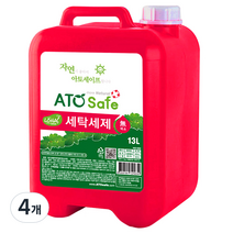 아토세이프 세탁세제 본품, 13L, 4개