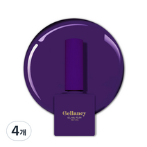벨랑시 원스텝 젤네일 10ml, SN 18 퍼플, 4개