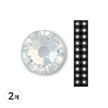와사비네코 미미츠보 쥬얼리 귀지압패치, 크리스탈20pcs_L(4.0mm), 2개