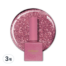 벨랑시 원스텝 젤네일 10ml, SN 37 핑크 글리터, 3개