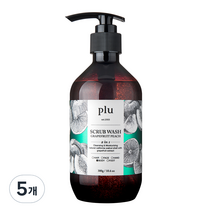 플루 데일리 스크럽워시 자몽피치, 300g, 5개