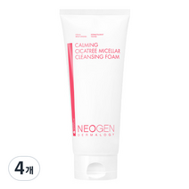 네오젠 카밍 시카트리 미셀라 클렌징 폼, 200ml, 4개