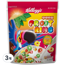 켈로그 후르트링 시리얼, 1200g, 3개