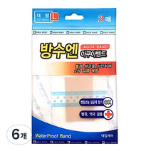 대일제약 방수엔 아쿠아밴드 2p, 6개