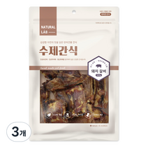 네츄럴랩 반려견 수제간식 300g, 3개, 돼지갈비