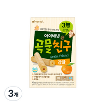 아이배냇 유아용 곡물친구 과자 감귤 5g x 8p, 40g, 3개, 감귤맛