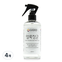 가스코 얼룩장군 찌든때 옷 만능 얼룩제거제, 300ml, 4개