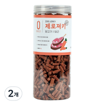 제로랩스 강아지 제로 져키 1kg, 2개, 양고기 + 당근 혼합맛