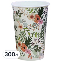 로앤그린 투고팩 플라워 종이컵 390ml(13온스), 1개입, 300개