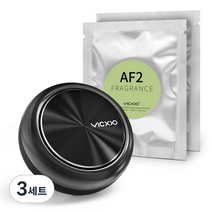빅쏘 카로브 송풍구 차량용 방향제 메탈형, 3세트, 뮤게