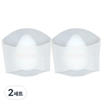 생각나래 실리콘 평발 아치 패드 양발착용 화이트, 2세트