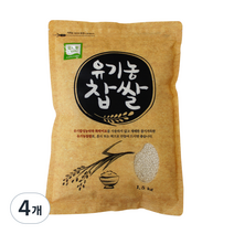 광복농산 유기농 찹쌀, 1.5kg, 4개