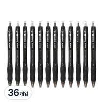 동아 유성펜 크로닉스DX 흑색 0.7mm, 블랙, 36개입