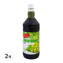스위트코리아 청포도 액상 음료, 1000ml, 2개