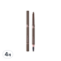 바닐라코 비바이바닐라 스머지 아웃 디테일 브로우 펜슬 0.3g, 01 딥 브라운, 4개