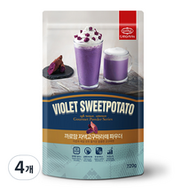 까로망 음료파우더 자색고구마라떼, 720g, 1개입, 4개