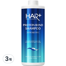 헤어플러스 단백질 본드 극손상모 약산성 샴푸, 1000ml, 3개