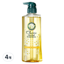 허벌에센스 카모마일 무실리콘샴푸, 490ml, 4개