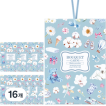 부케가르니 퍼퓸드 샤쉐 베이비파우더 M 본품, 10g, 16개, 파우더/비누향