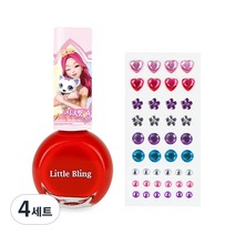 리틀블링 시크릿쥬쥬 별의여신 쥬얼리네일세트, 연지곤지, 4세트