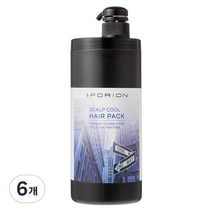 포리온 스칼프 쿨 헤어팩, 1000ml, 6개