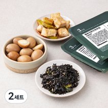 집반찬연구소 3종 A세트 한입두부간장조림 110g + 메추리알간장조림 110g + 파래김무침 40g, 2세트