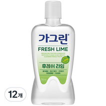 가그린 후레쉬 라임 구강청결제, 750ml, 12개