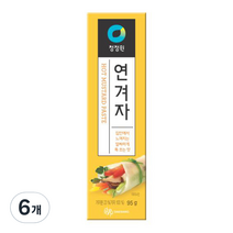 청정원 연겨자, 95g, 6개