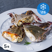입술 국내산 절단 꽃게 (냉동), 350g, 5개