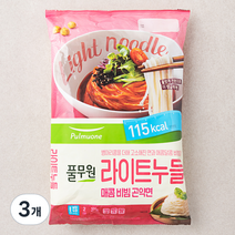 풀무원 라이트누들 매콤비빔곤약면 2인, 373g, 3개