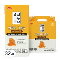 한미 완전두유 달콤한 고칼슘 아카시아꿀, 190ml, 32개
