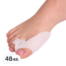 미카엘그라운드 실리콘 엄지발가락 링 양발착용 화이트, 48세트