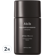 아비브 어성초 선 에센스 카밍 드롭 SPF50+ PA++++, 2개, 50ml