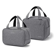 랑고 런치 보냉가방 2종 세트, 그레이