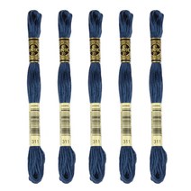 브랜드얀 DMC 25번 면사 자수실 5p, 311번, 8m, 5개
