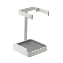 행쇼 스틸 국자 앤 냄비뚜껑 받침대 일자형, 화이트, 1개