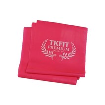 TKFIT 라텍스 스트레칭 요가 탄력 근력밴드 2단계, 핑크
