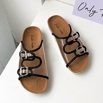 라블 유니크 투명 스트랩 슬리퍼
