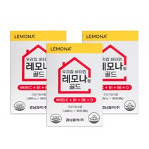 경남제약 우리집 비타민 레모나정 골드, 3개, 30정