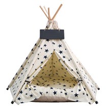 OON 숨숨집 펫 인디언 하우스 텐트 + 쿠션, A타입