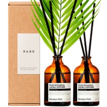 부케가르니 나드 보타니컬 아로마 디퓨저 100ml x 2p + 아레카야자, 라벤더머스크