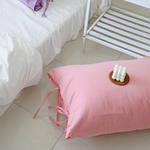 까사베르데 하이틴 무드 선염면 자루형 리본 순면 베개커버