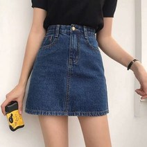 데이소이 A라인 미니 데님 스커트
