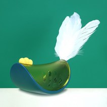 파스텔펫 고양이 꼬꼬 오뚝이 노즈워크 장난감, 1개, 그린