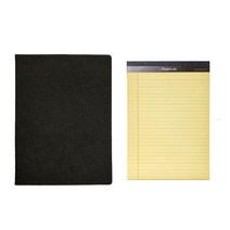 페이퍼랩 패드폴리오 A4   리갈패드 A4 50p, 블랙(패드폴리오),랜덤발송(리갈패드), 1세트