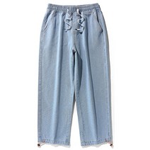 스타빈 남성용 데님 와이드 조거팬츠